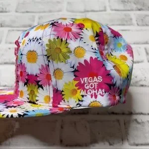 Farmers market Hawaii pink floral SnapBack hat HI LV puka-surf-co-hawaii-farmers-  main image 3